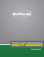 GeoPro Thermal Grout Commissionsing and Quality Assurance